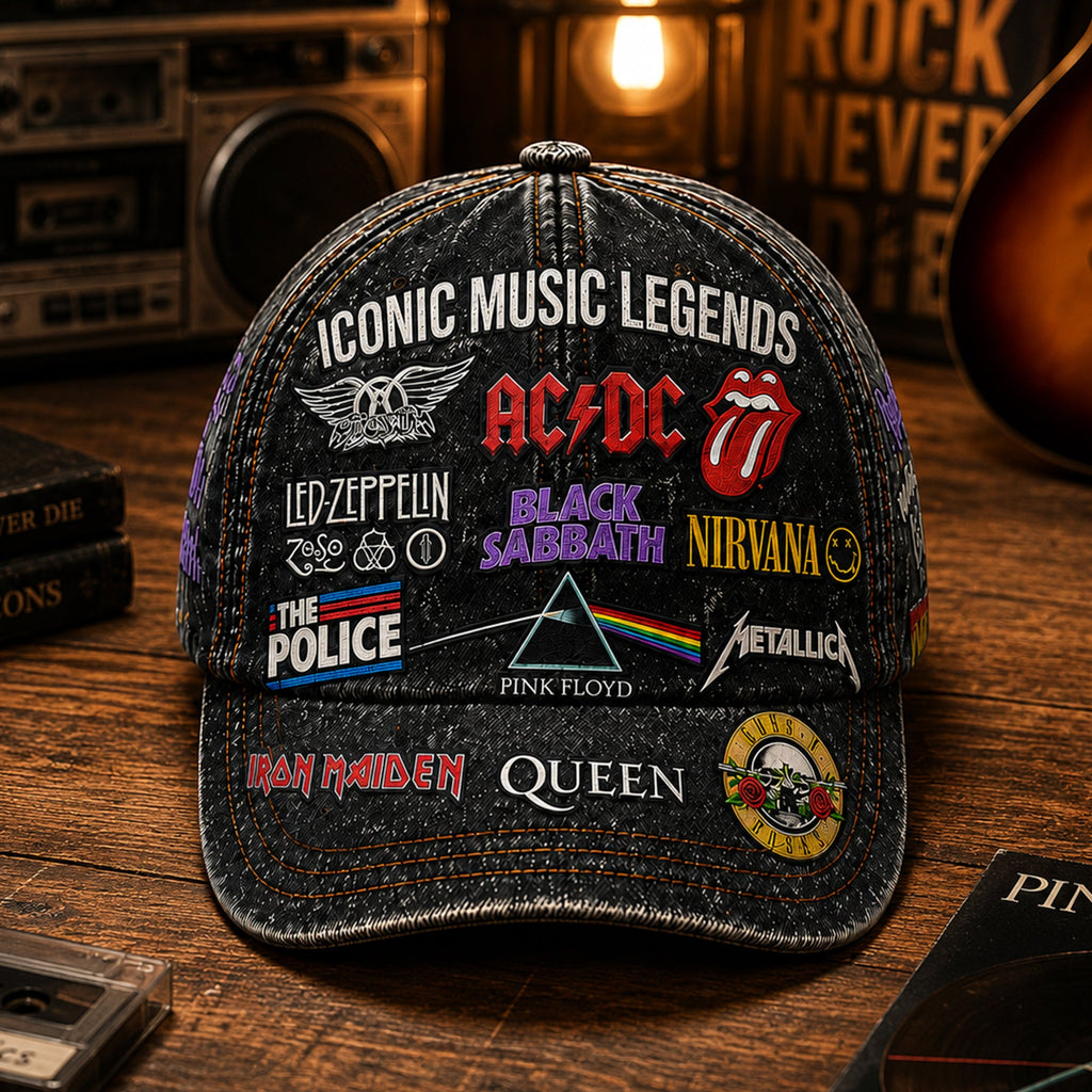 Personalized Legends Edition Classic Cap Rock Music Gift GradoCreations