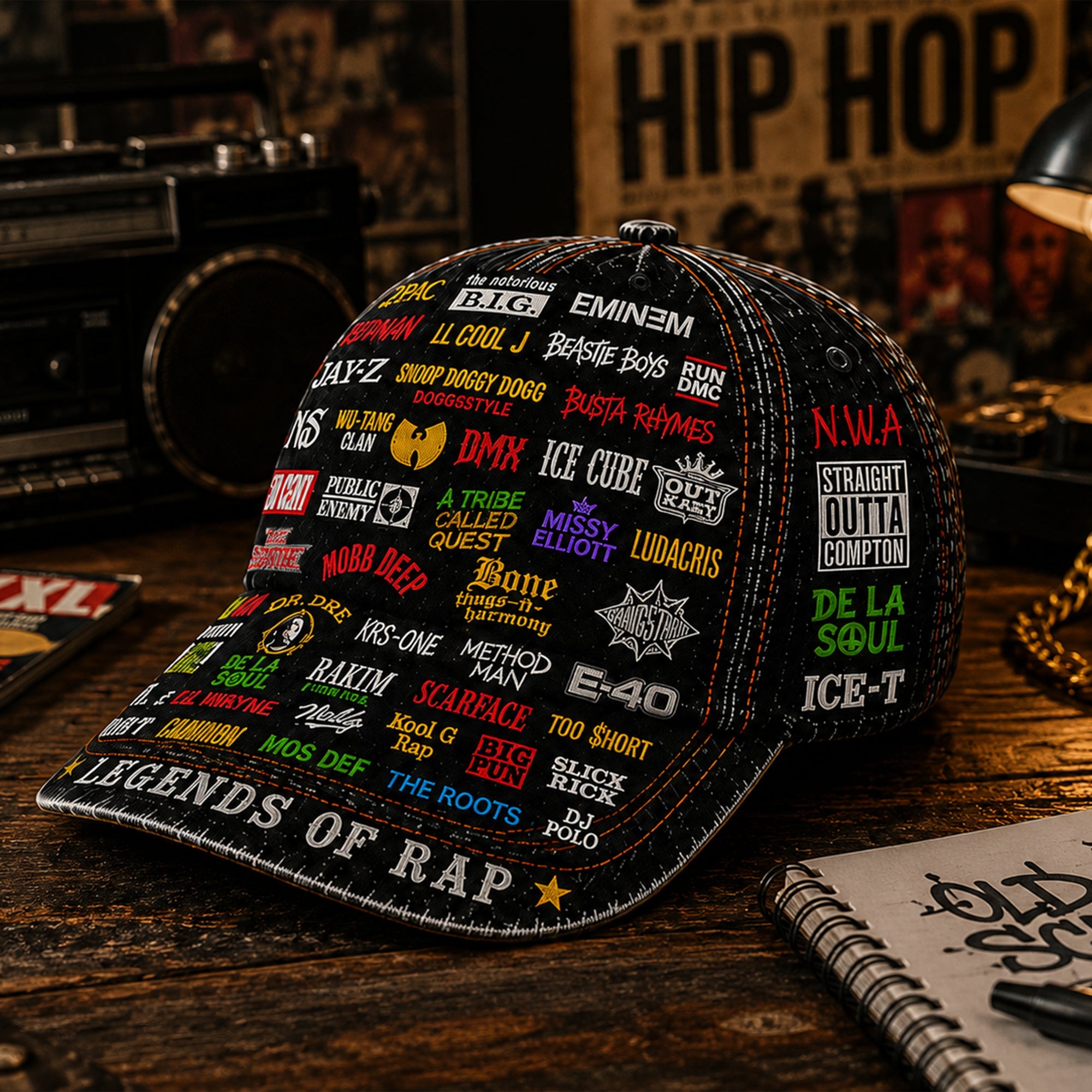 Legends Edition Classic Cap for Rap Lovers | Custom Name Snapback GradoCreations