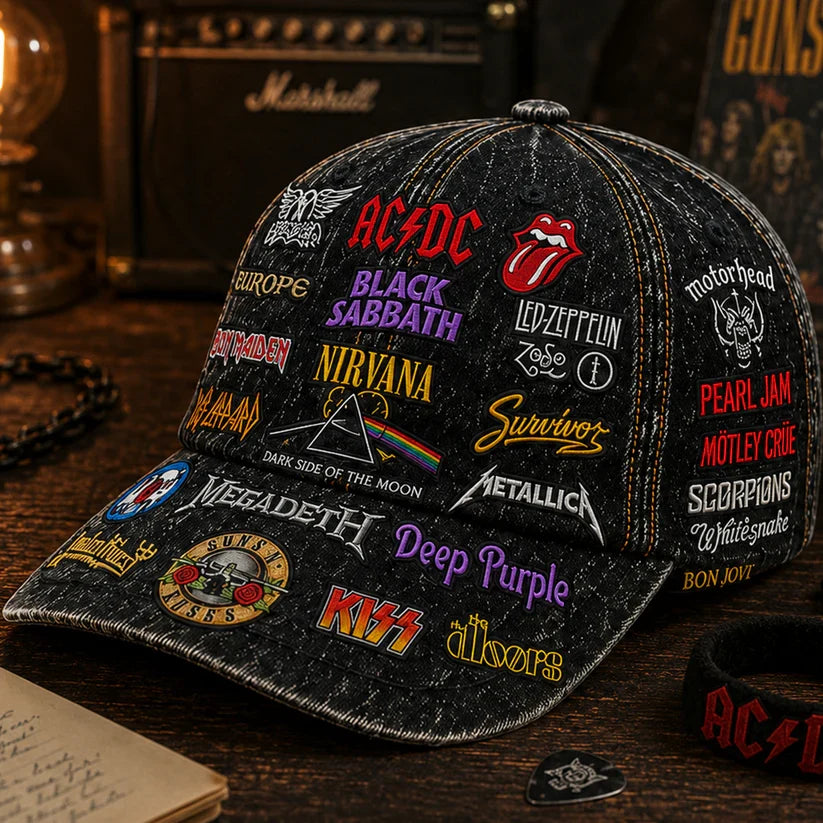 Personalized Classic Cap Rock Music Legends Edition for Fans Classic Cap GradoCreations