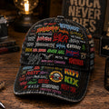 Personalized Classic Rock Legends Cap Custom Name Gift GradoCreations