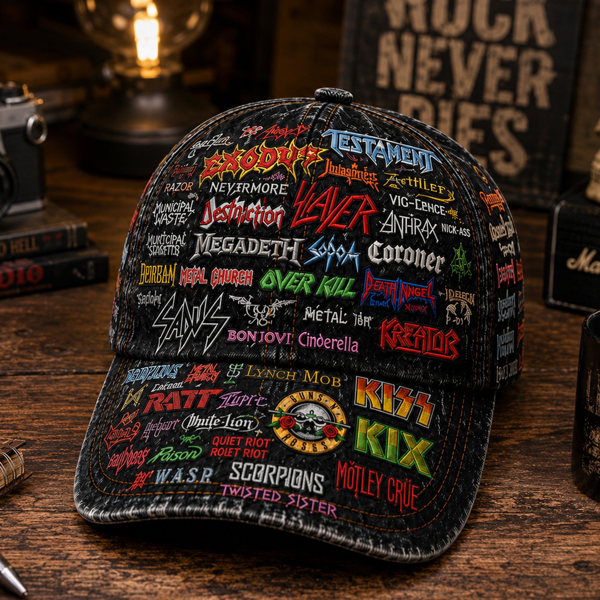 Personalized Classic Rock Legends Cap Custom Name Gift GradoCreations