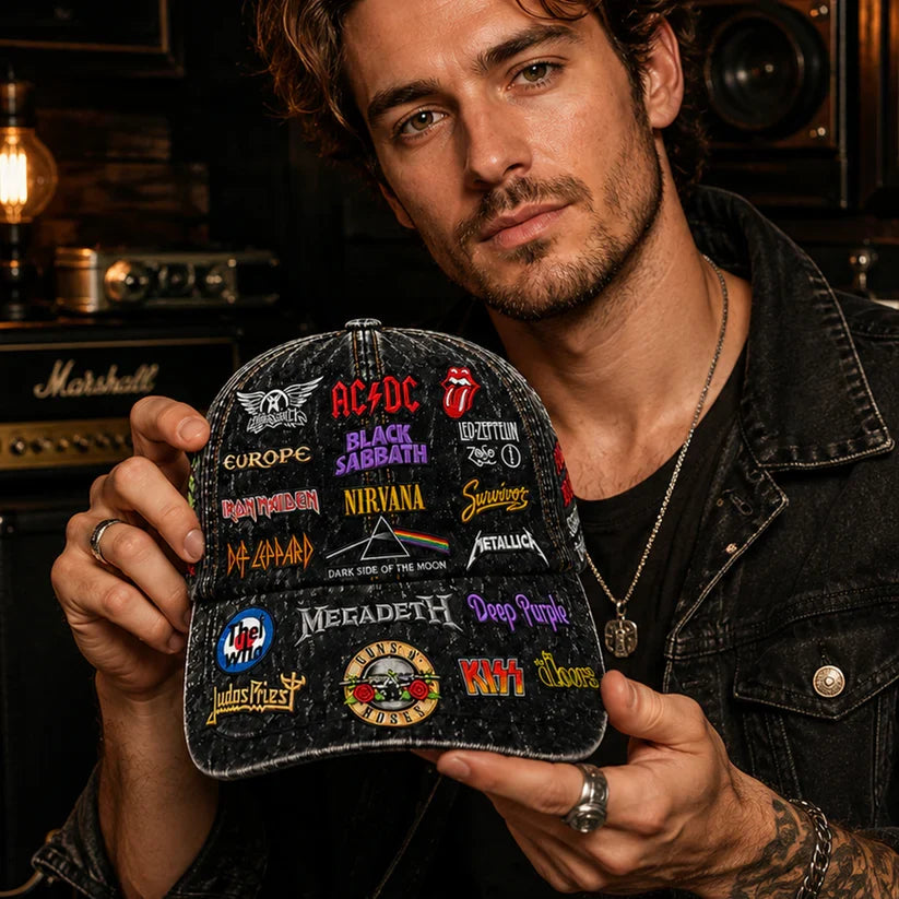 Personalized Classic Cap Rock Music Legends Edition for Fans Classic Cap GradoCreations