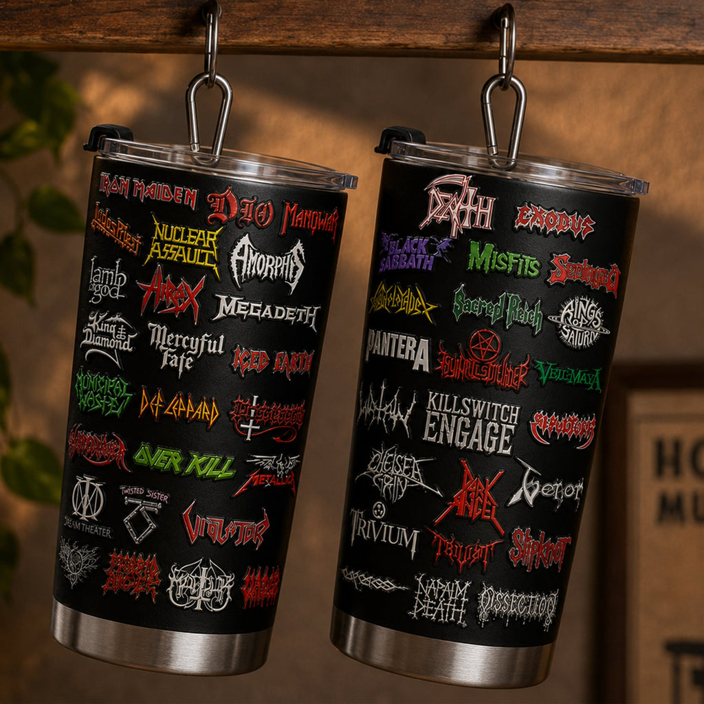 Custom Classic Rock Legends Tumbler Unique Gift for Music Lovers GradoCreations