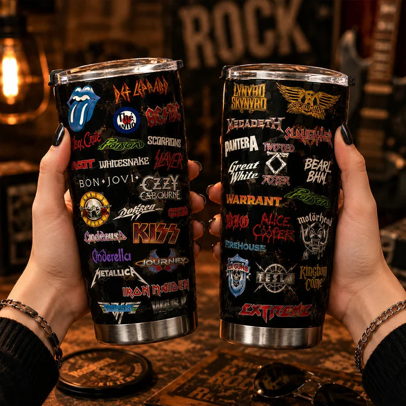 Personalized Classic Rock Legends Tumbler Custom Drinkware Gift Tumbler GradoCreations