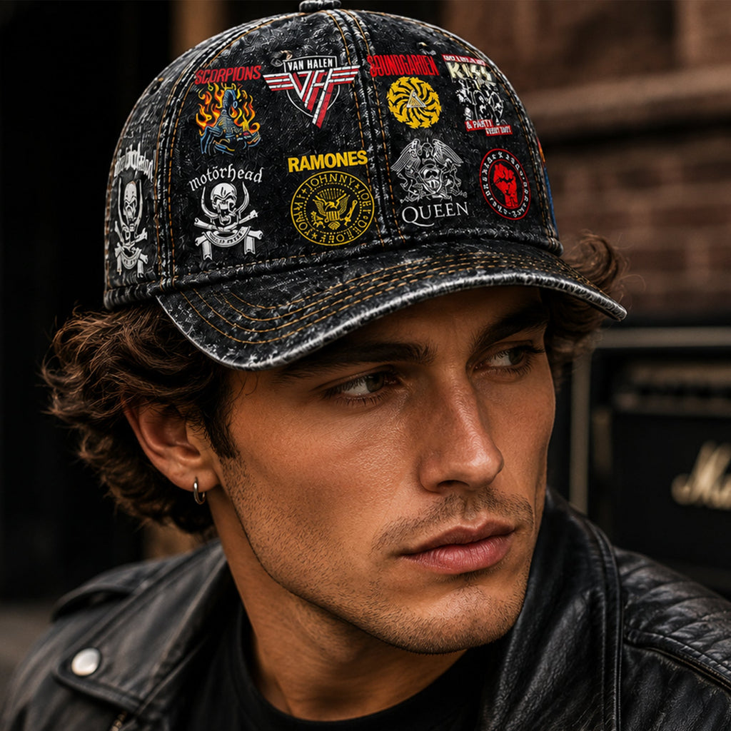 Personalized Classic Rock Cap Custom Name Music Gift GradoCreations