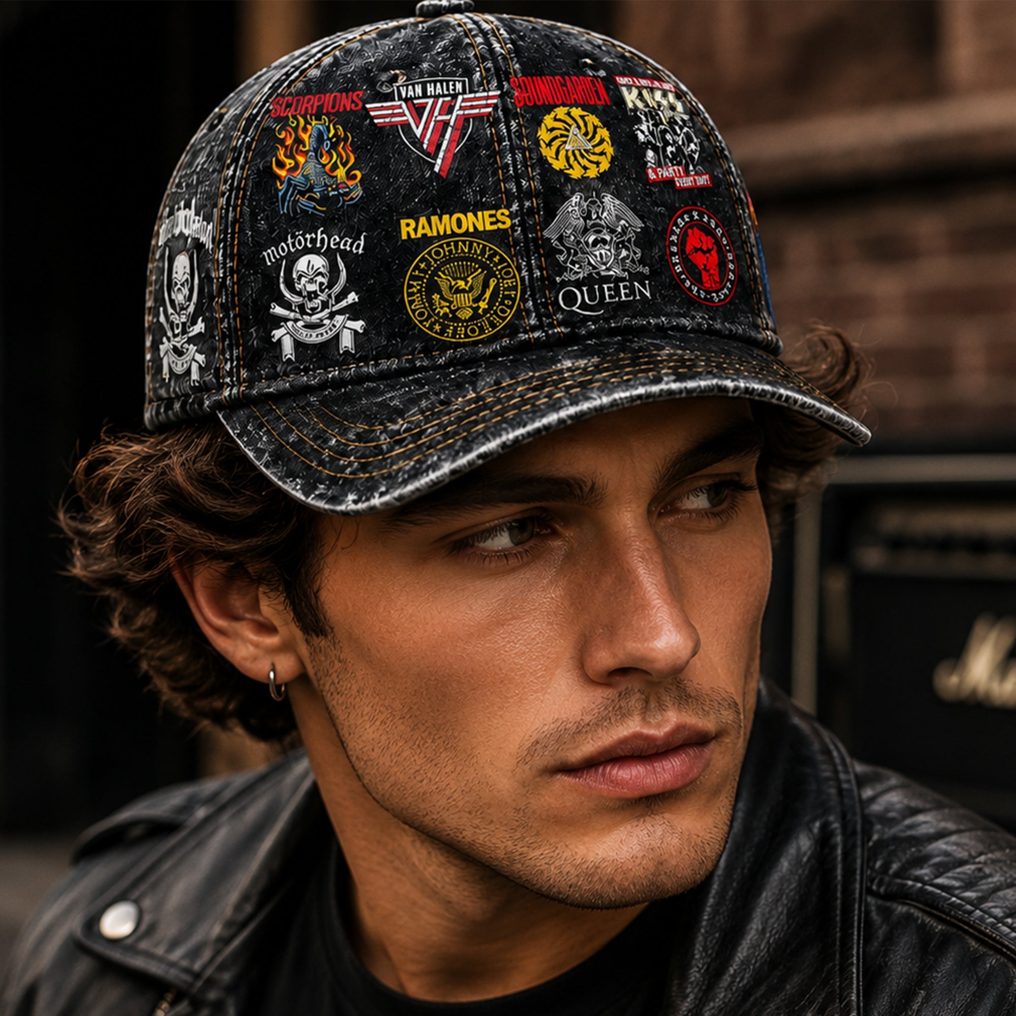 Personalized Classic Rock Cap Custom Name Music Gift GradoCreations