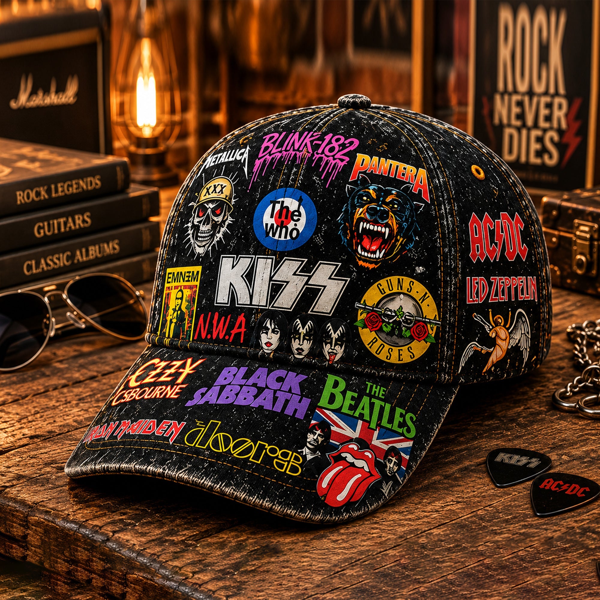 Personalized Rock Legends Classic Cap Custom Design Gift GradoCreations