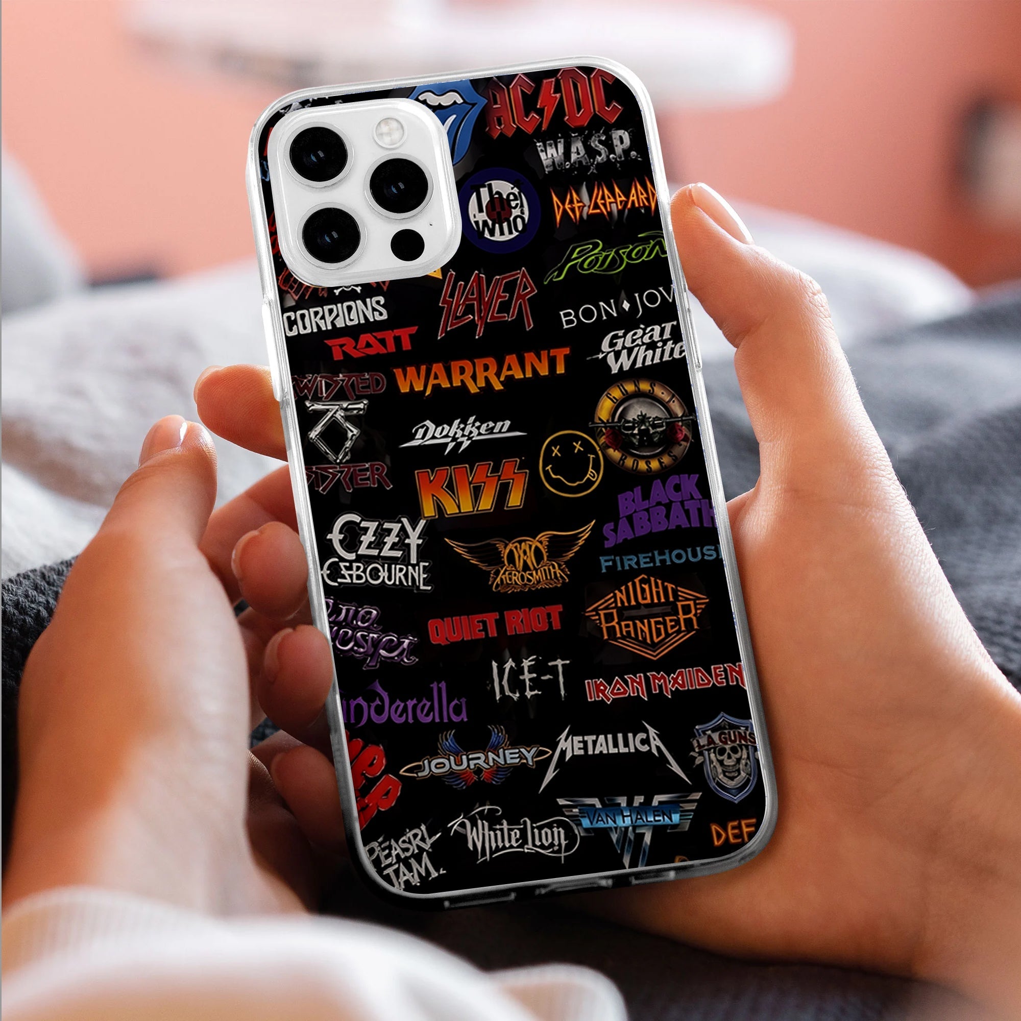 Personalized Classic Rock Legends Phone Case for Music Lovers GradoCreations