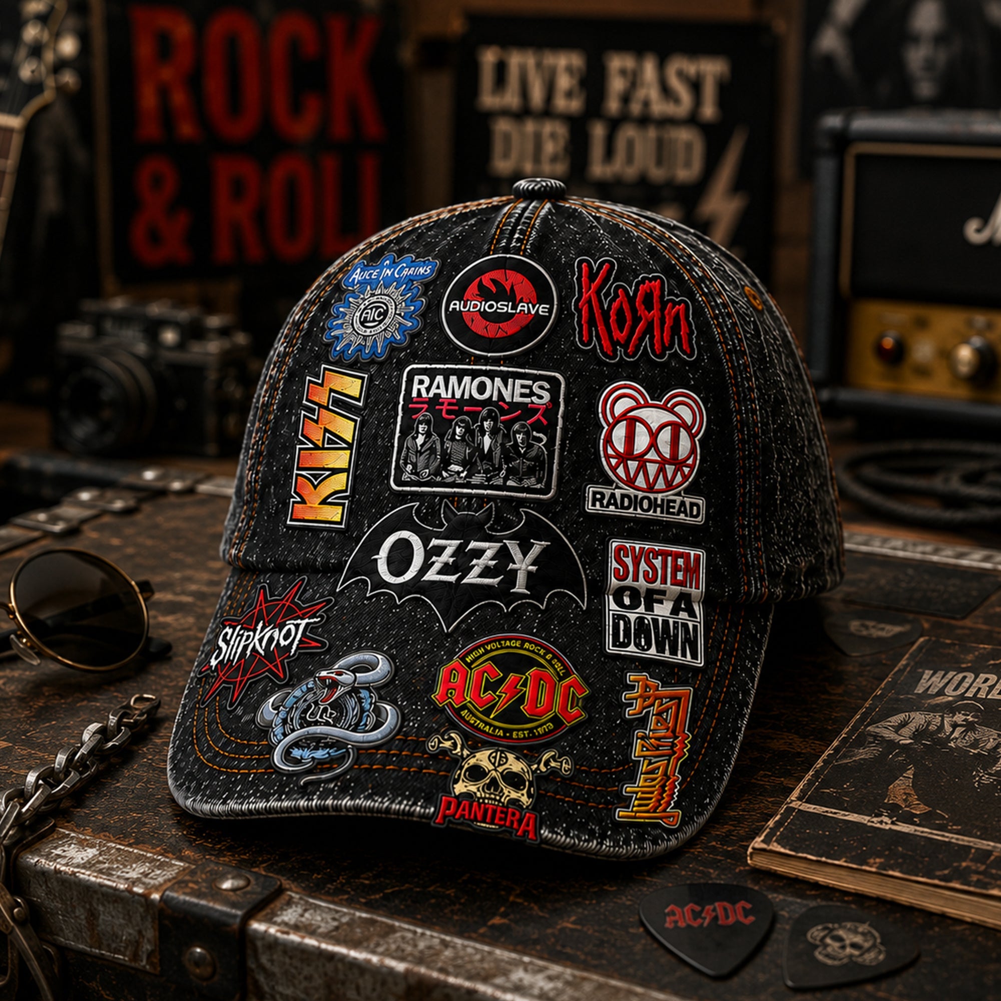 Personalized Classic Rock Cap with Legends Edition Design GradoCreations