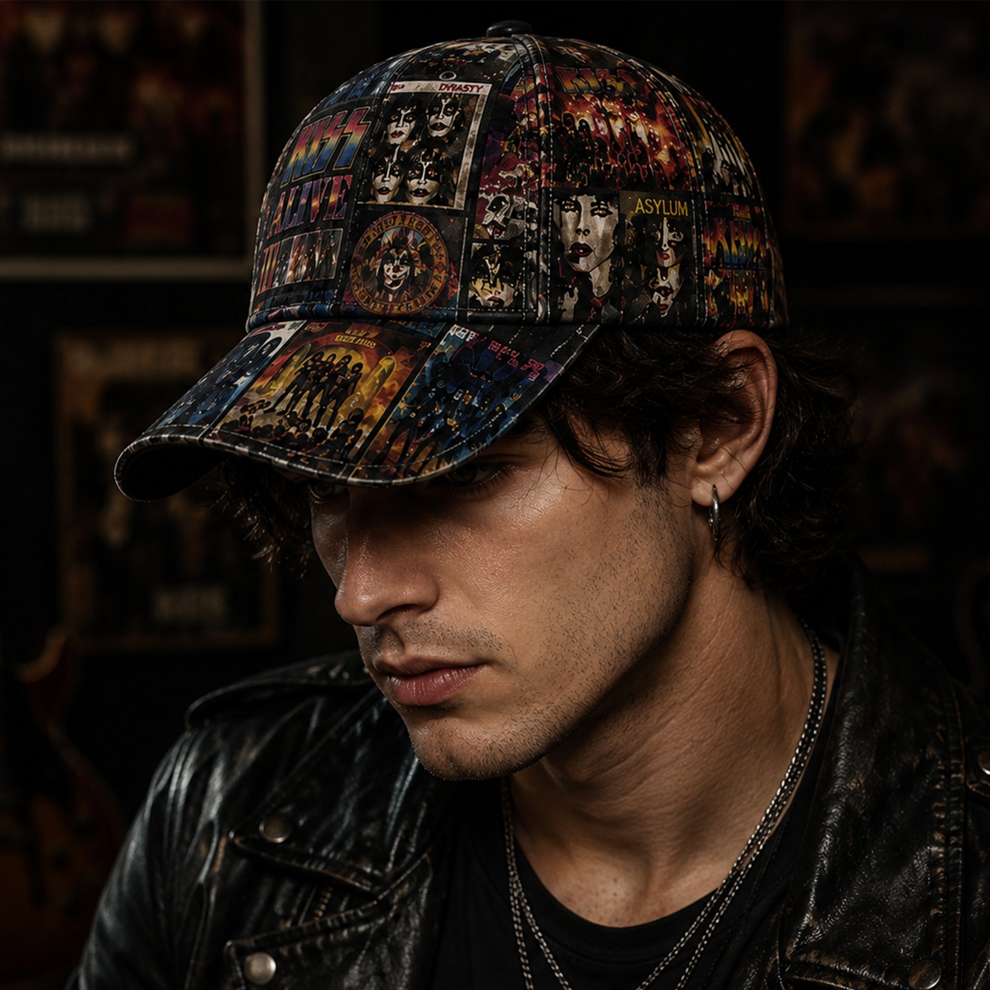 Personalized Vintage Rock Band Snapback Cap for Music Lovers GradoCreations