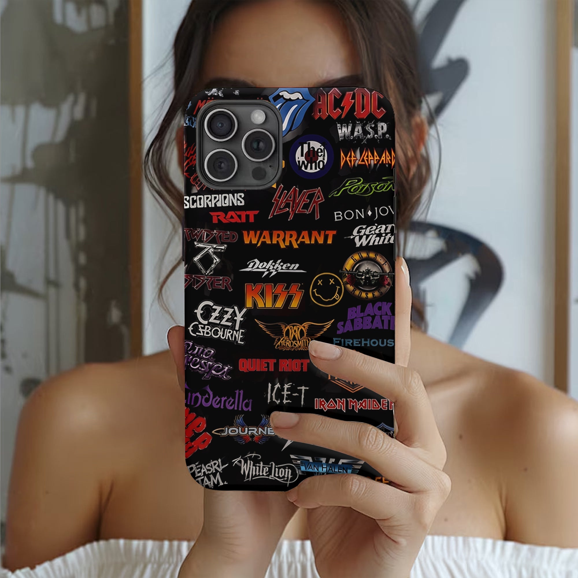 Personalized Classic Rock Legends Phone Case for Music Lovers GradoCreations