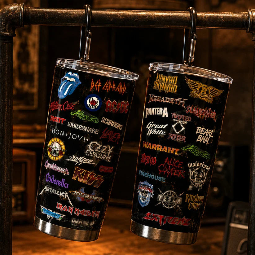 Personalized Classic Rock Legends Tumbler Custom Drinkware Gift Tumbler GradoCreations