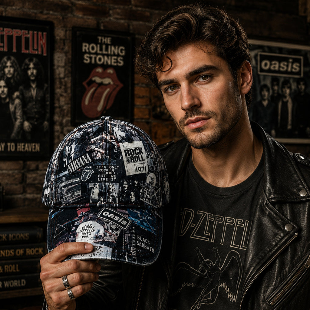 Personalized Classic Rock Cap Custom Name Gift for Music Lovers GradoCreations