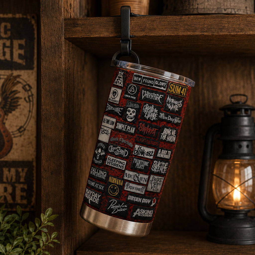 Personalized Classic Rock Legends Tumbler Custom Drinkware Gift GradoCreations