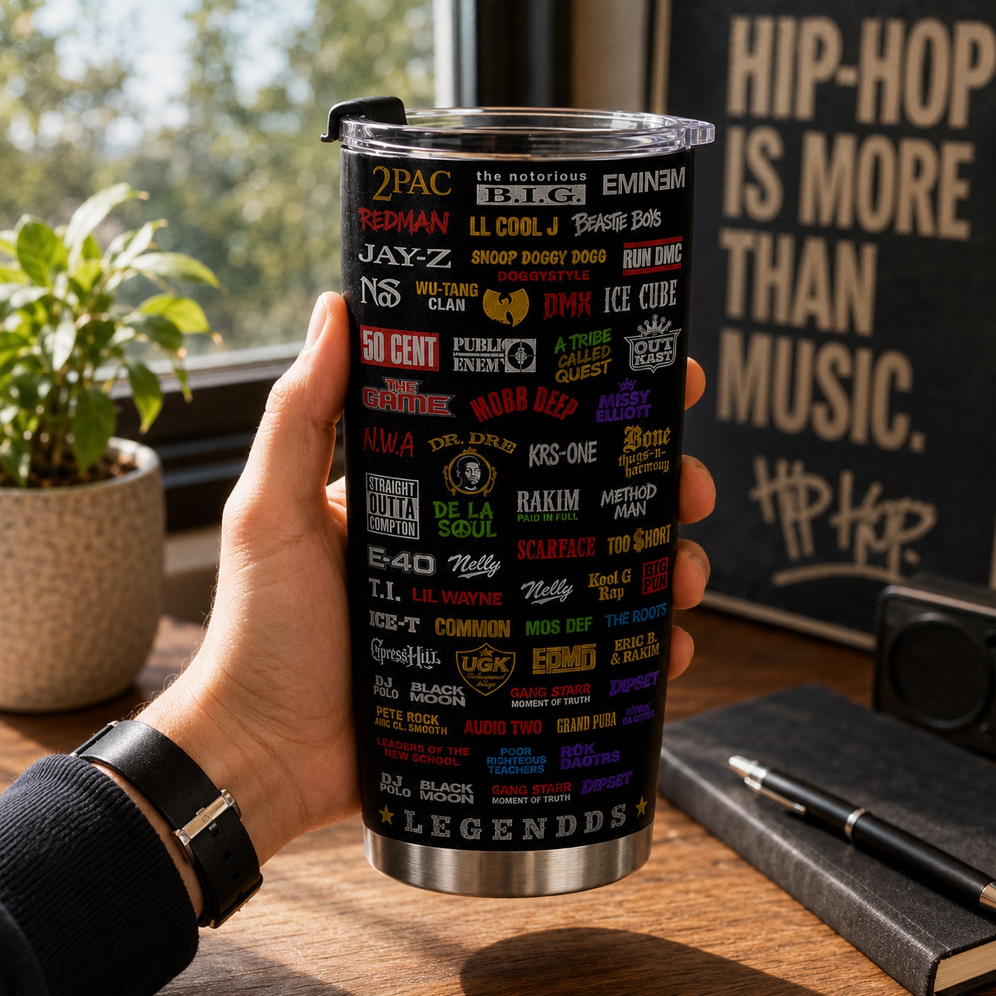 Personalized Classic Rap Legends Tumbler Gift for Music Lovers GradoCreations