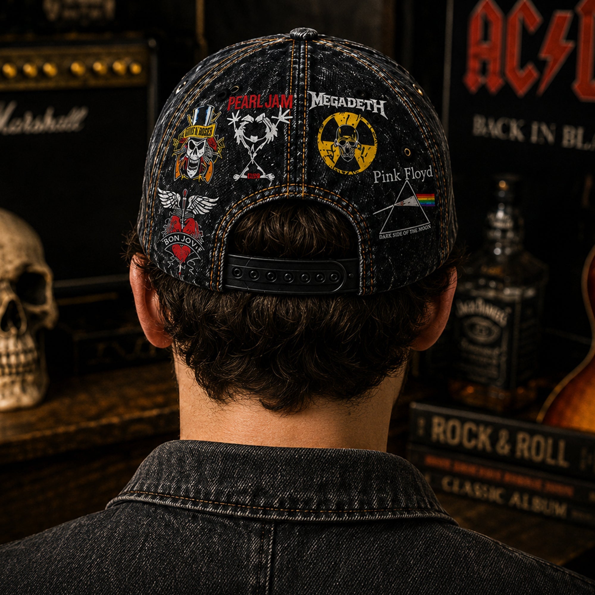 Personalized Classic Rock Cap Custom Name Music Gift GradoCreations