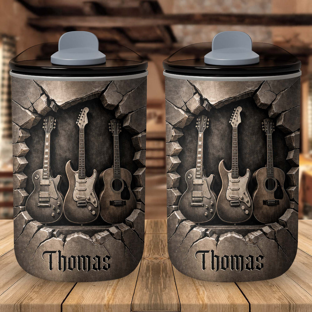 Personalized 10oz Stainless Steel Tumbler Custom Name Music Gift for Him 10oz tumbler GradoCreations