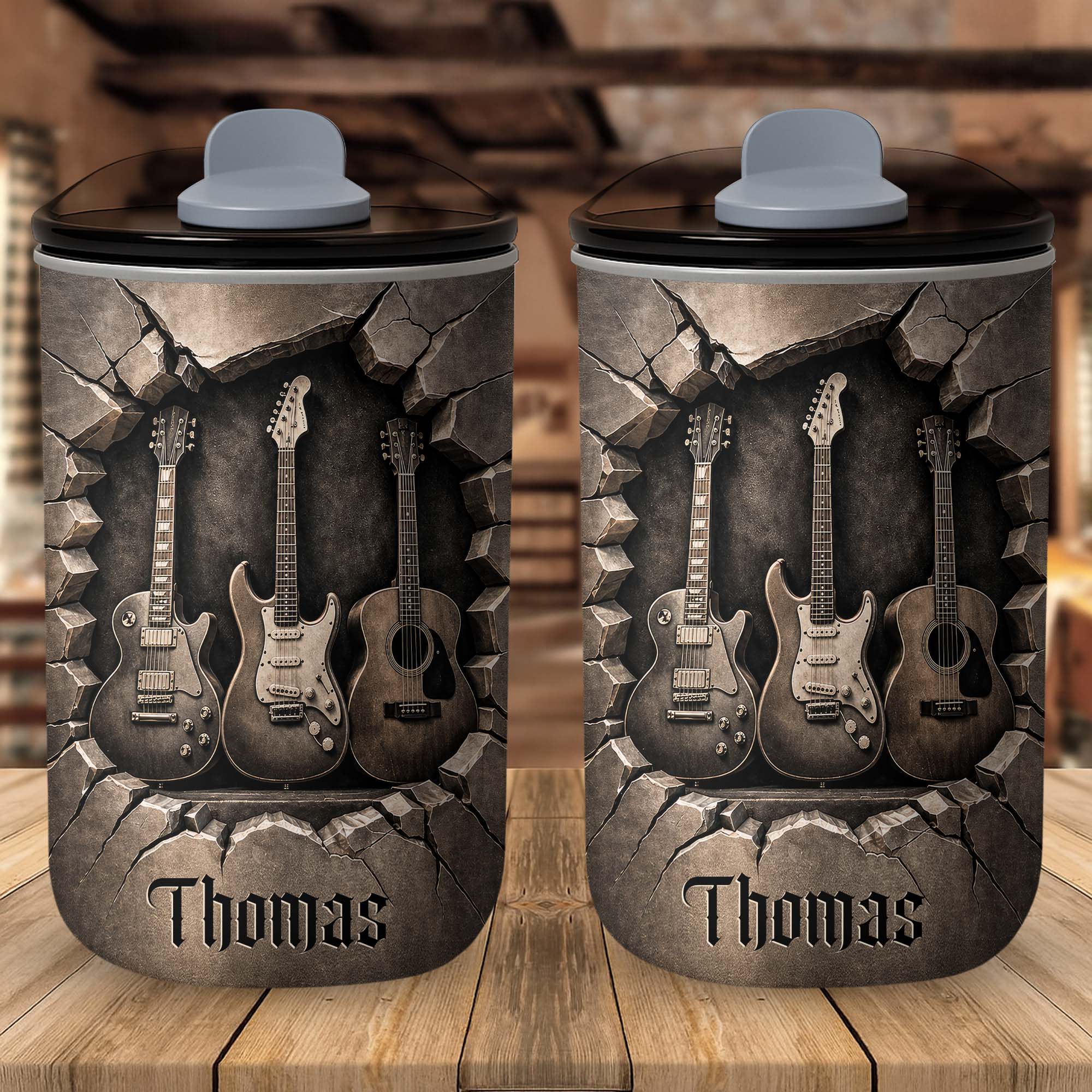 Personalized 10oz Stainless Steel Tumbler Custom Name Music Gift for Him 10oz tumbler GradoCreations