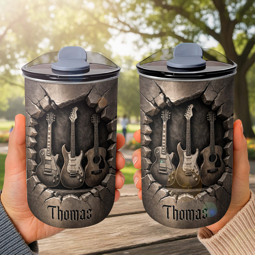 Personalized 10oz Stainless Steel Tumbler Custom Name Music Gift for Him 10oz tumbler GradoCreations