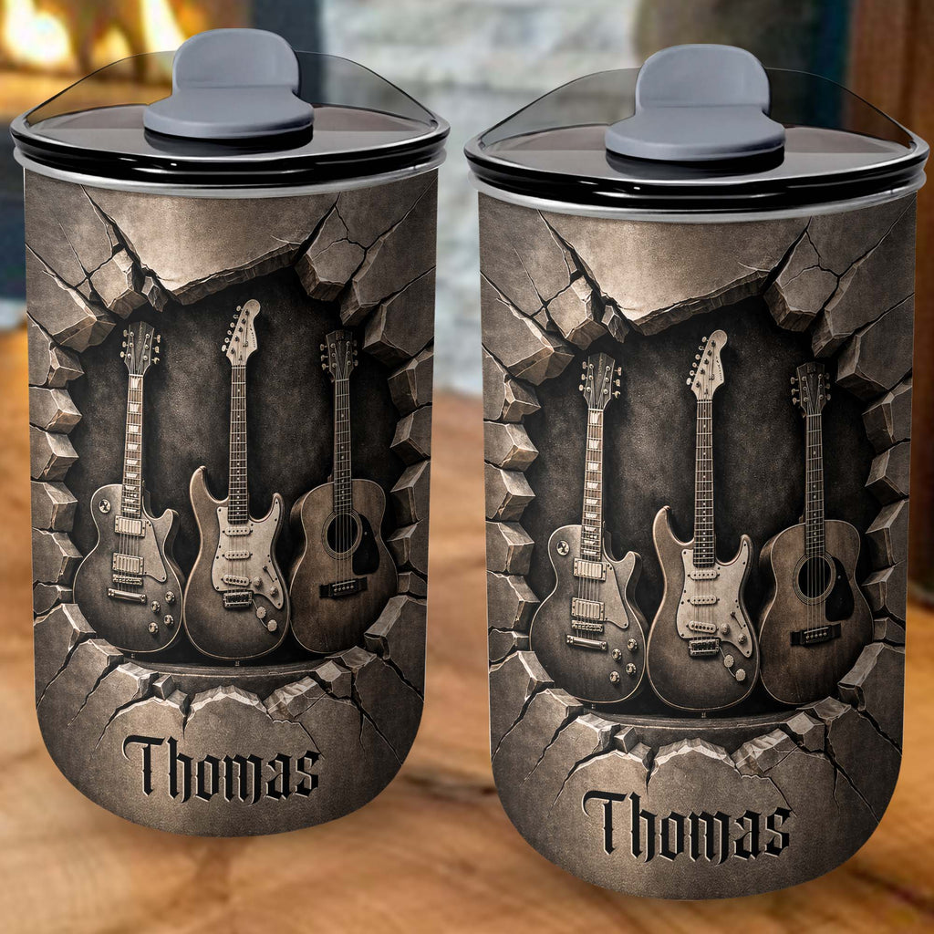 Personalized 10oz Stainless Steel Tumbler Custom Name Music Gift for Him 10oz tumbler GradoCreations
