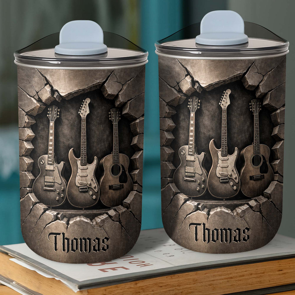 Personalized 10oz Stainless Steel Tumbler Custom Name Music Gift for Him 10oz tumbler GradoCreations