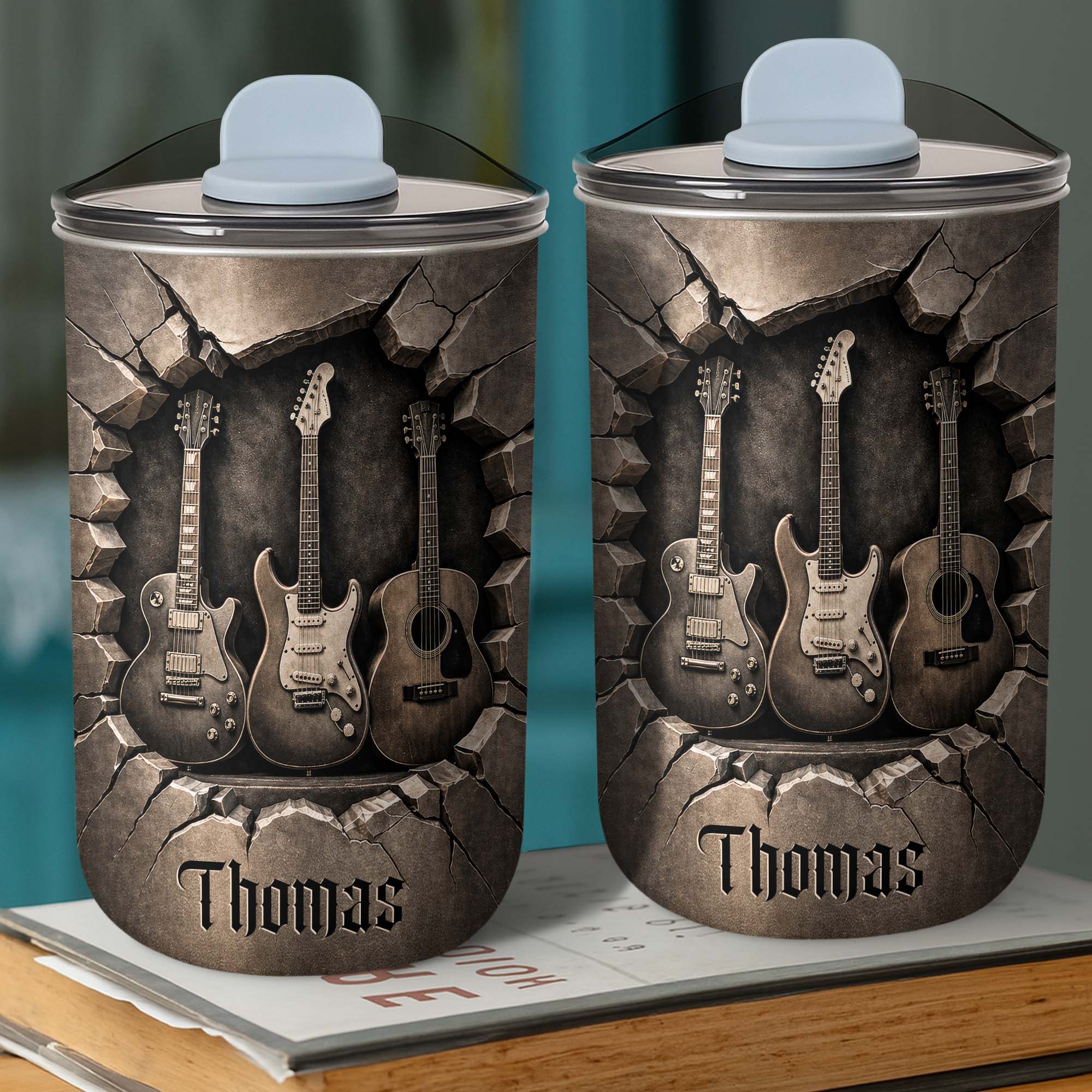 Personalized 10oz Stainless Steel Tumbler Custom Name Music Gift for Him 10oz tumbler GradoCreations