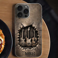 Personalized Clear Phone Case Custom Name Music Lover Gift Clear Phone Case GradoCreations