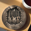 Personalized Ceramic Coaster with 3D Guitars Gift for Music Lovers Ceramic Coaster GradoCreations
