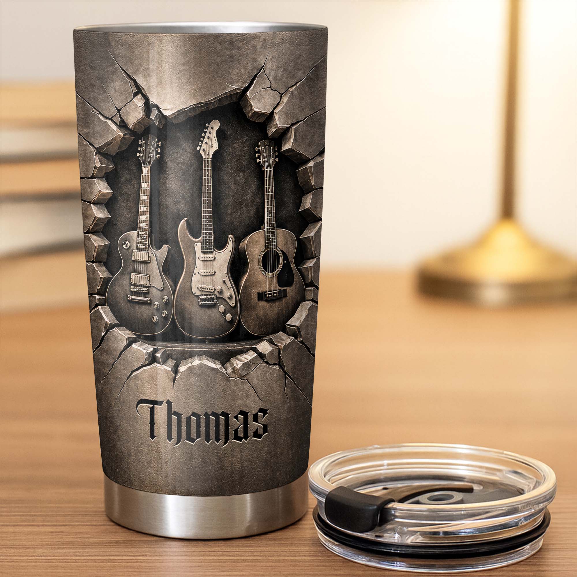 Personalized 20oz Stainless Steel Tumbler Custom Music Gift 20oz Tumbler GradoCreations