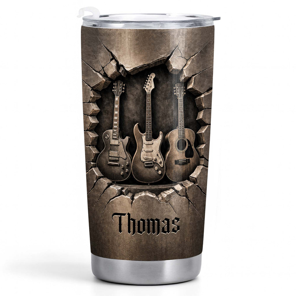 Personalized 20oz Stainless Steel Tumbler Custom Music Gift 20oz Tumbler GradoCreations