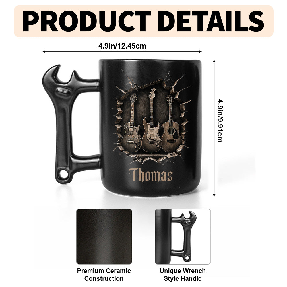 Personalized Wrench Handle Coffee Mug Custom Gift for Dad Wrench Handle Mug GradoCreations