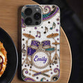 Personalized Clear Phone Case for Music Lovers Custom Name Gift Clear Phone Case GradoCreations