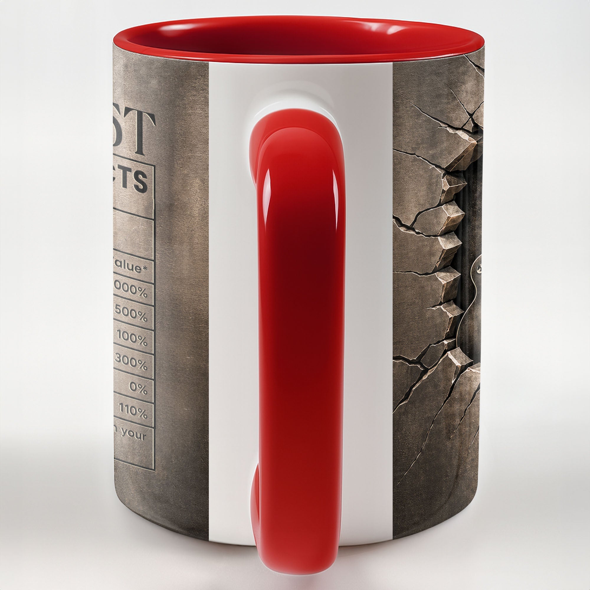 Personalized Music Accent Mug Custom Guitar Design Gift for Him Accent Mug GradoCreations