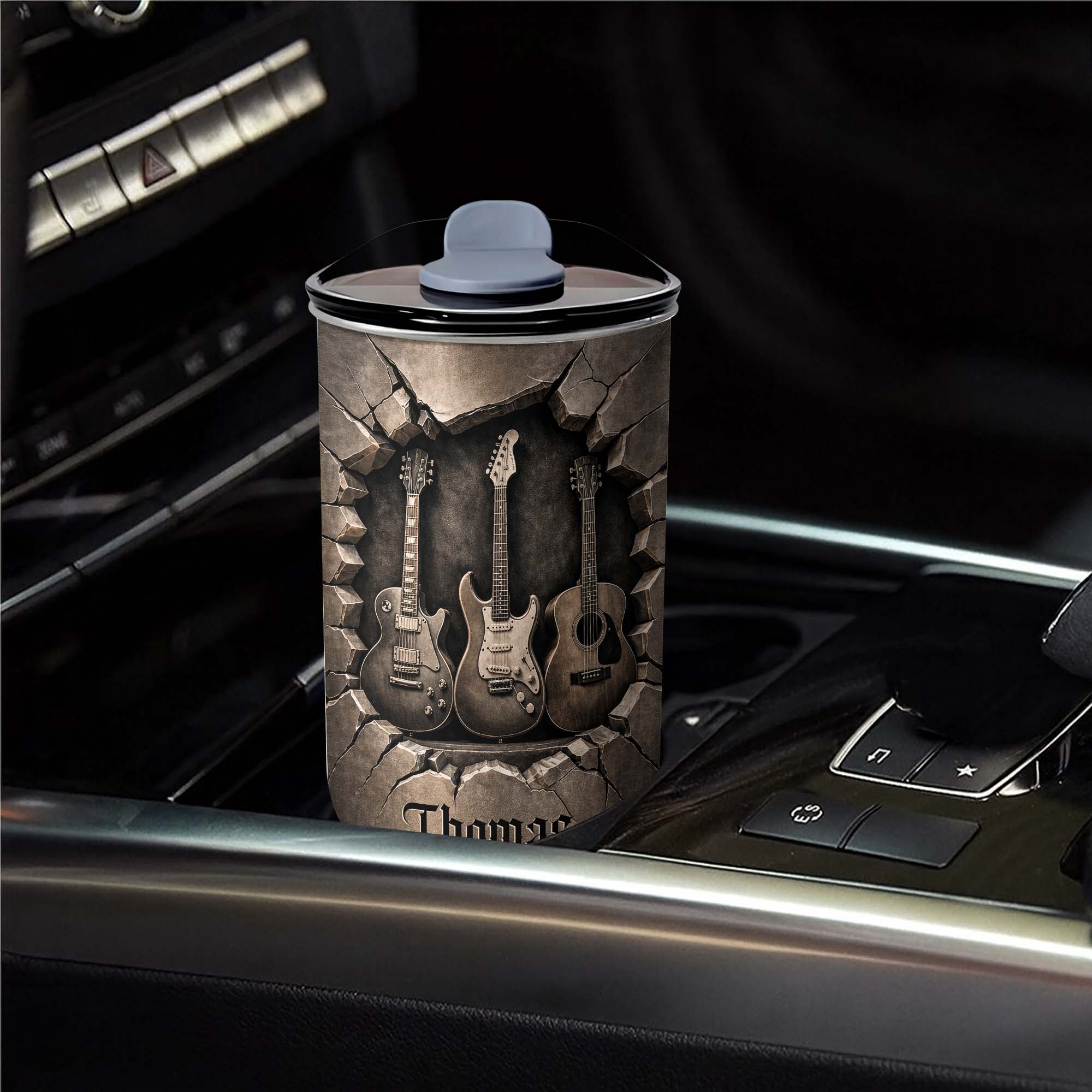 Personalized Guitarist Nutrition Facts 10oz Tumbler Gift for Music Lovers 10oz tumbler GradoCreations