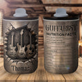 Personalized Guitarist Nutrition Facts 10oz Tumbler Gift for Music Lovers 10oz tumbler GradoCreations