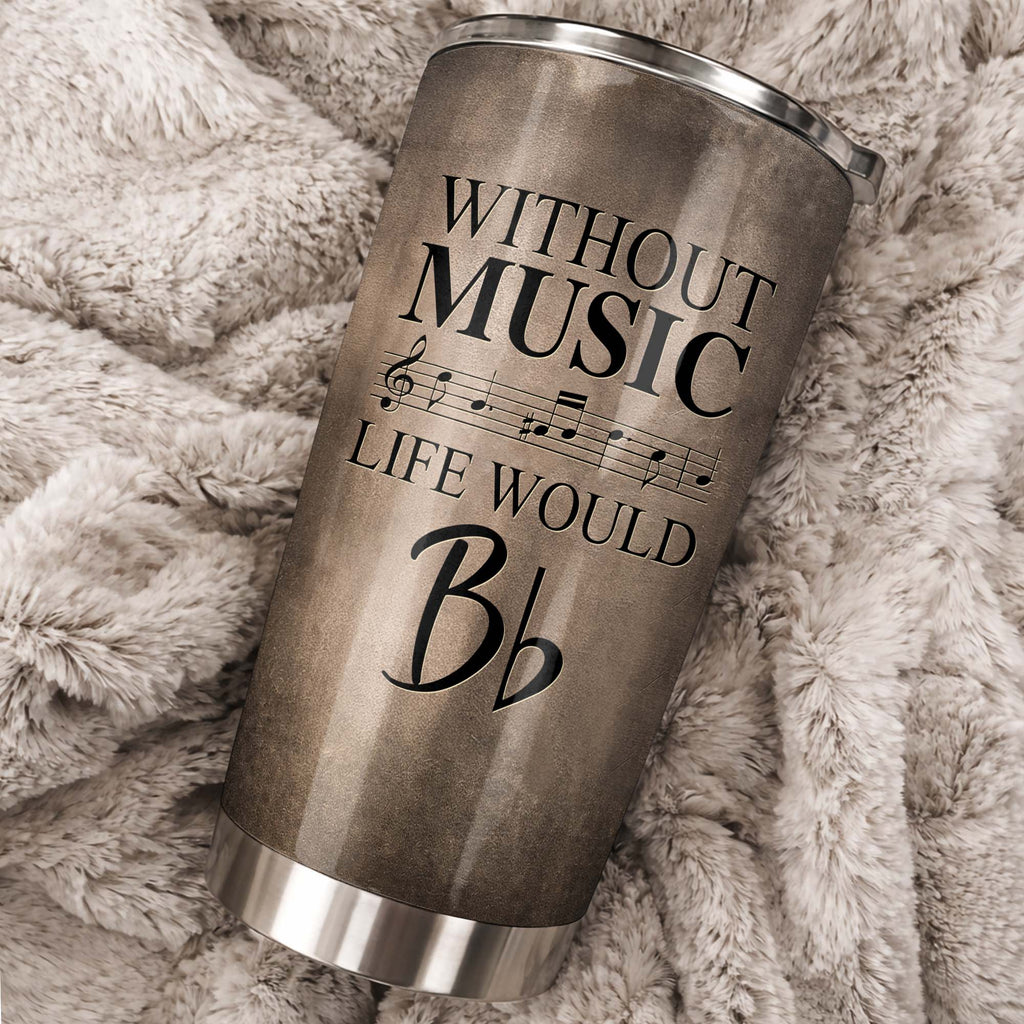 Personalized Music Tumbler Custom Name Gift for Dad 20oz 30oz Tumbler GradoCreations