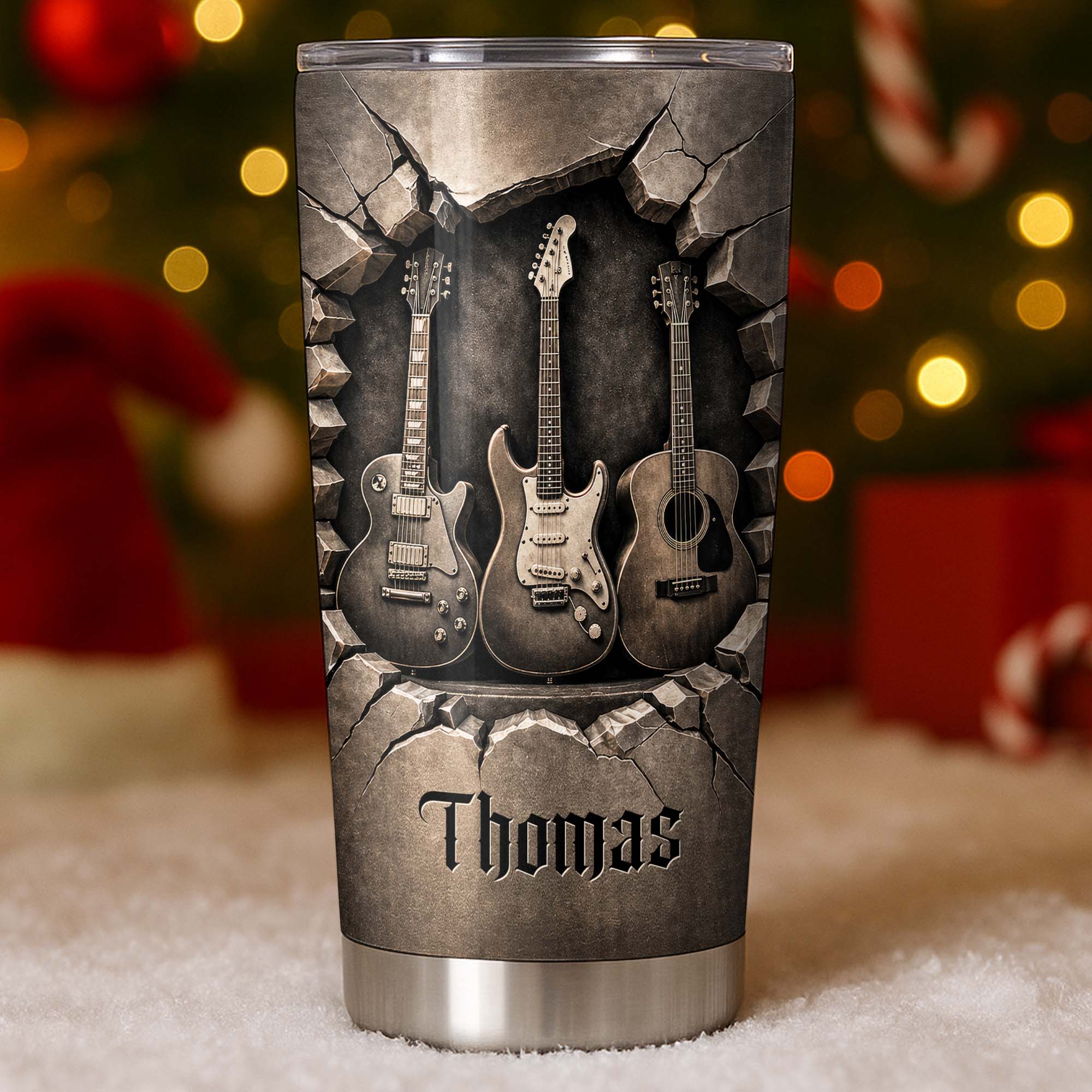 Personalized Music Tumbler Custom Name Gift for Dad 20oz 30oz Tumbler GradoCreations
