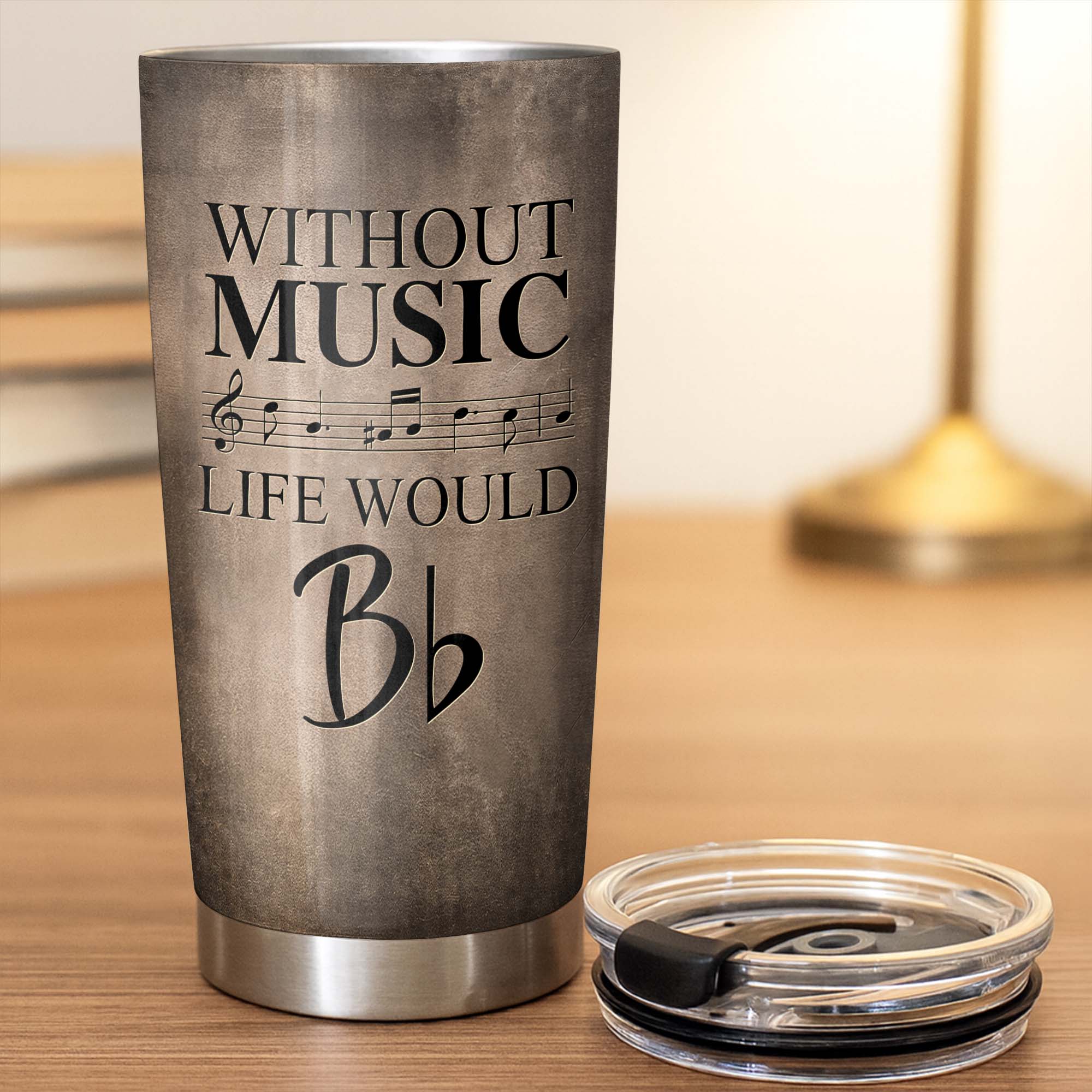 Personalized Music Tumbler Custom Name Gift for Dad 20oz 30oz Tumbler GradoCreations