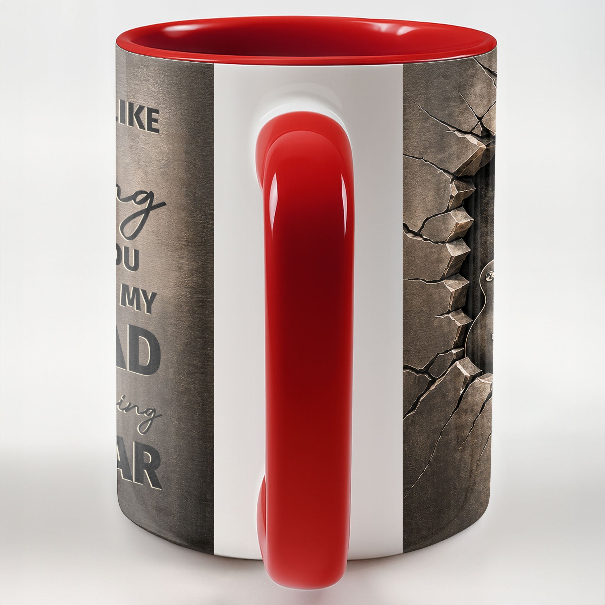 Personalized 3D Guitar Accent Mug Custom Gift for Music Lovers Accent Mug GradoCreations