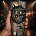 Personalized Drum Kit Stainless Steel Tumbler Custom Gift for Drummer