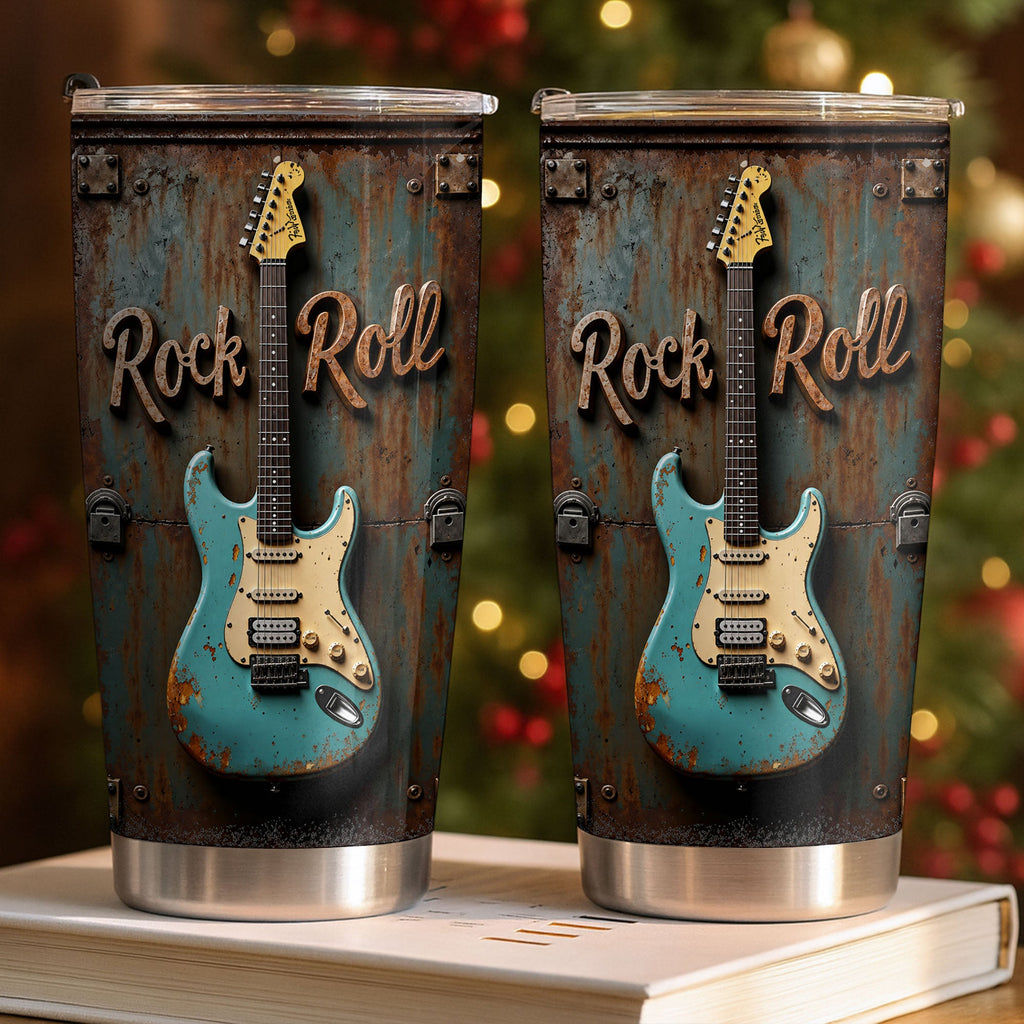 Personalized Stainless Steel Tumbler Custom Music Gift for Dad 20oz Tumbler GradoCreations