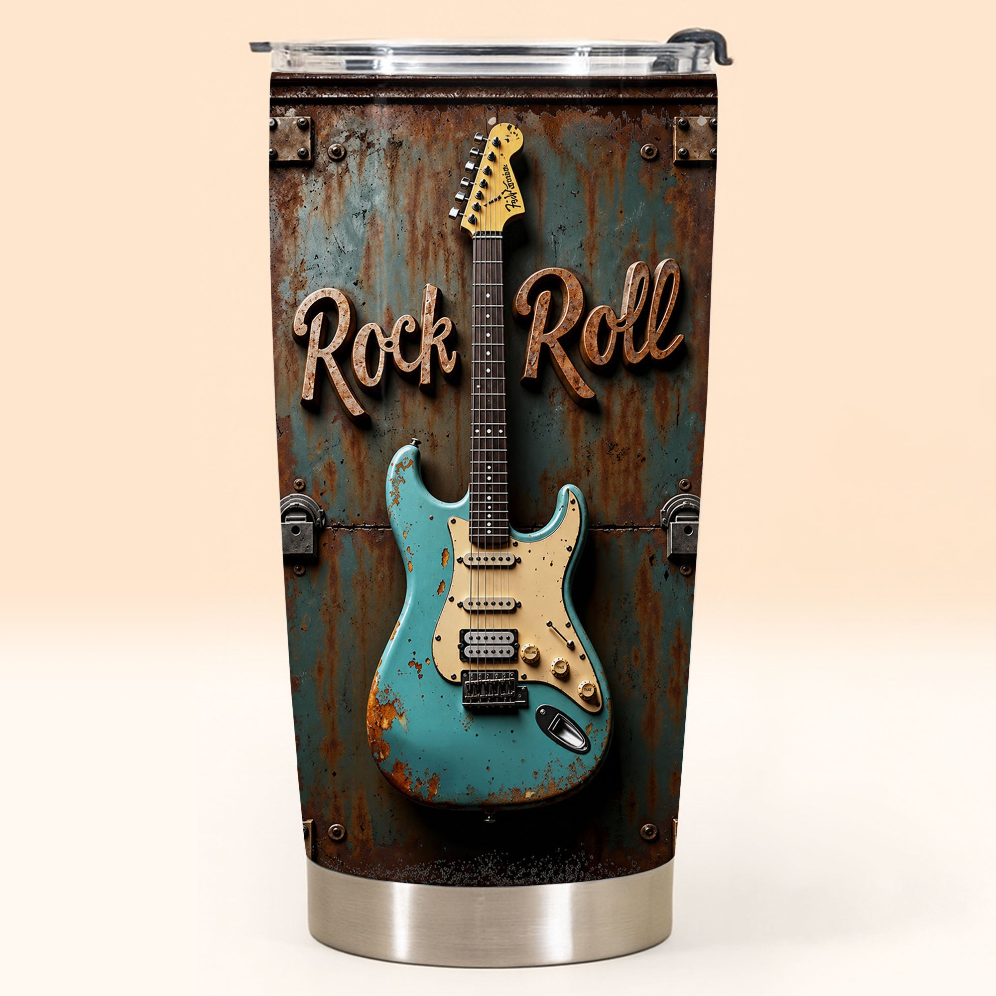 Personalized Stainless Steel Tumbler Custom Music Gift for Dad 20oz Tumbler GradoCreations