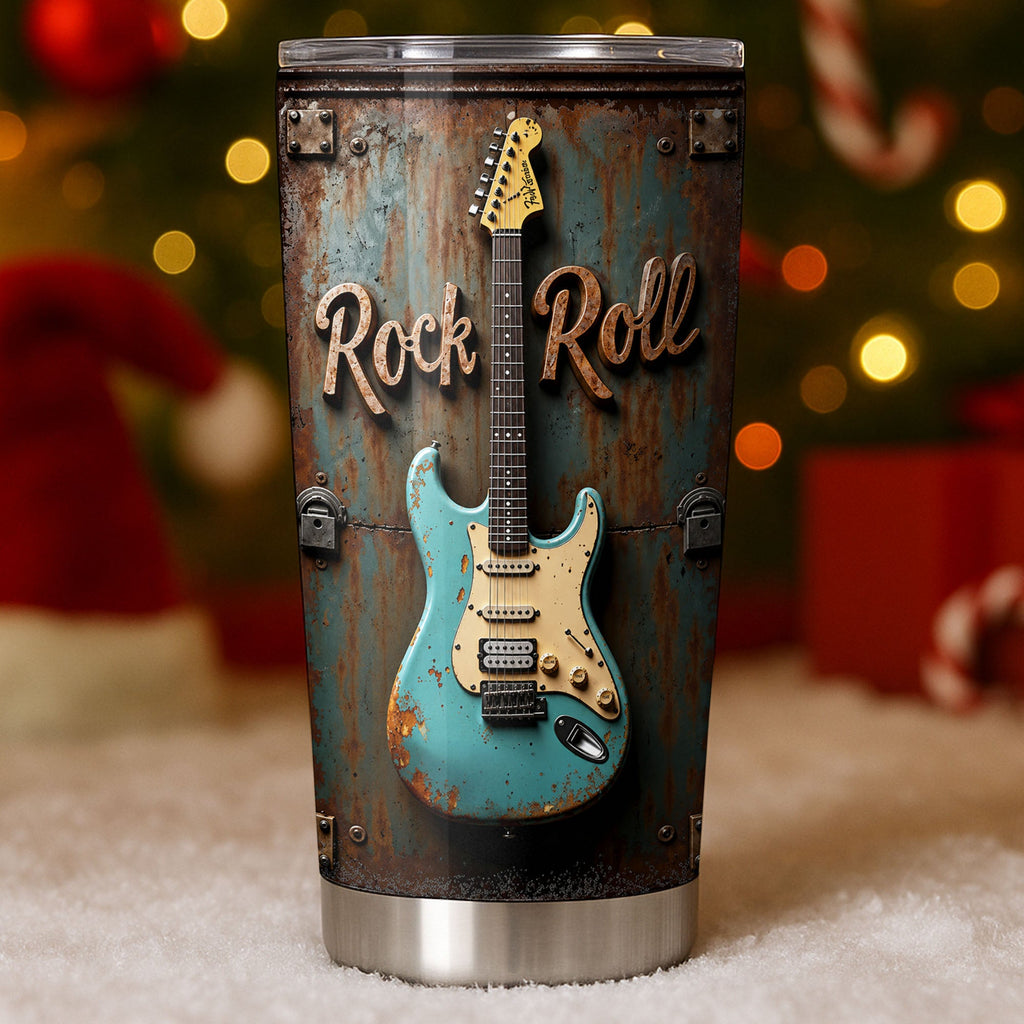 Personalized Stainless Steel Tumbler Custom Music Gift for Dad 20oz Tumbler GradoCreations