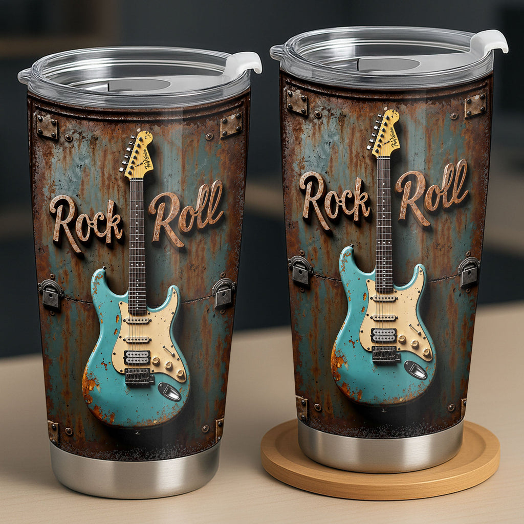 Personalized Stainless Steel Tumbler Custom Music Gift for Dad 20oz Tumbler GradoCreations