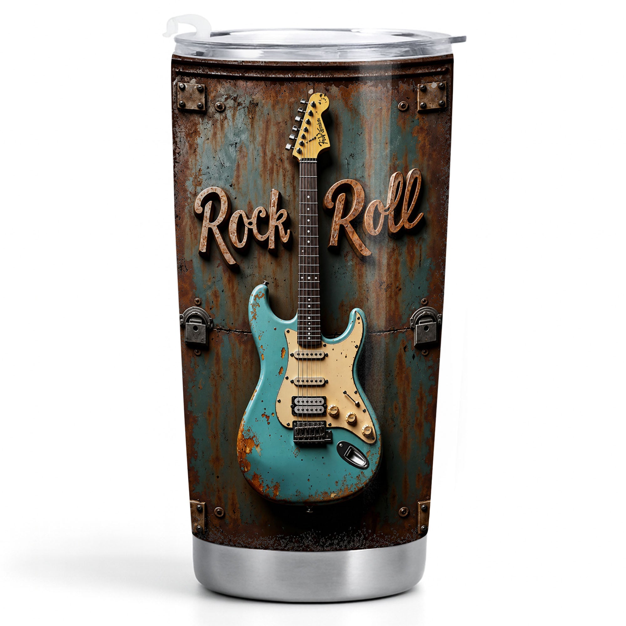 Personalized Stainless Steel Tumbler Custom Music Gift for Dad 20oz Tumbler GradoCreations