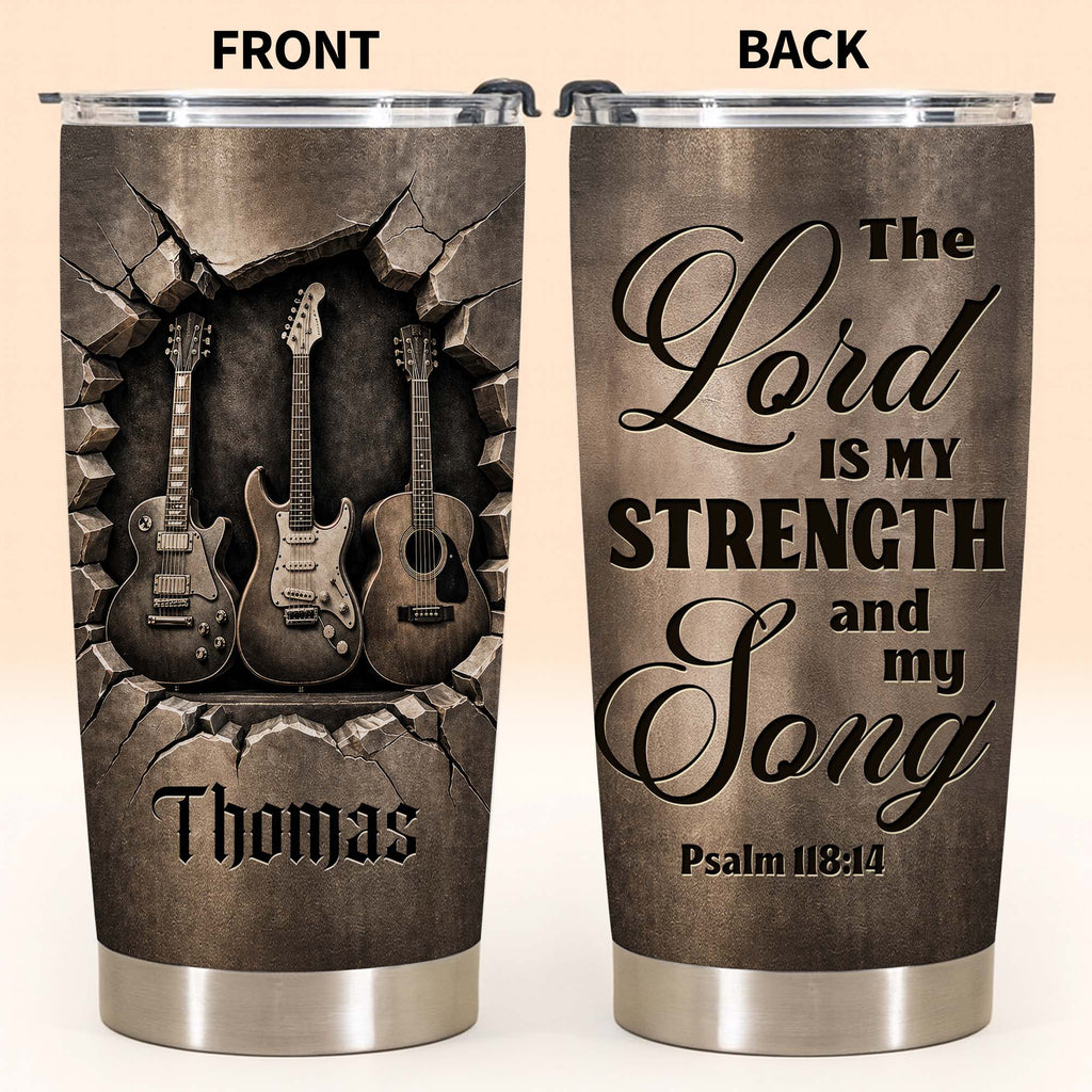 Personalized 20oz Stainless Steel Tumbler Gift for Dad - Christian Music Lovers 20oz Tumbler GradoCreations