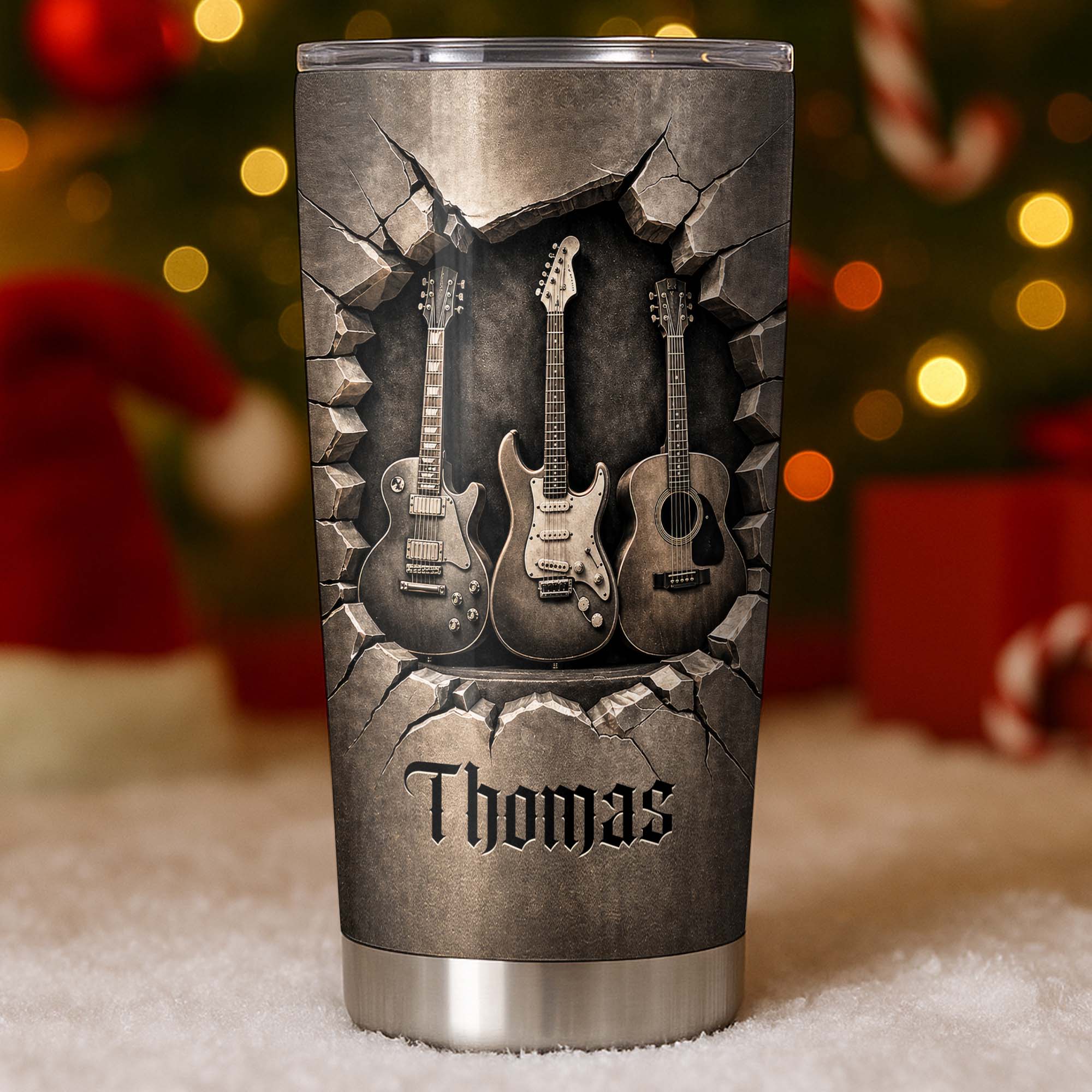 Personalized 20oz Stainless Steel Tumbler Gift for Dad - Christian Music Lovers 20oz Tumbler GradoCreations