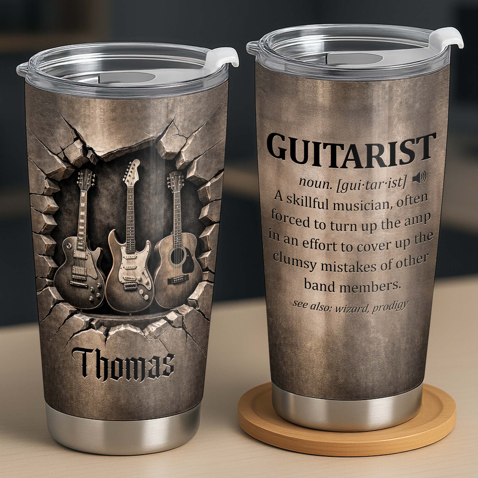 Personalized Music Lover Gift Custom Name 20oz Tumbler 20oz Tumbler GradoCreations