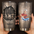 Personalized Acoustic & Electric Guitar Tumbler Custom Name 20oz Gift for Music Lovers 20oz Tumbler GradoCreations
