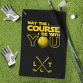 Personalized Golf Towel May The Course Be With You Gift for Dad, Grandpa